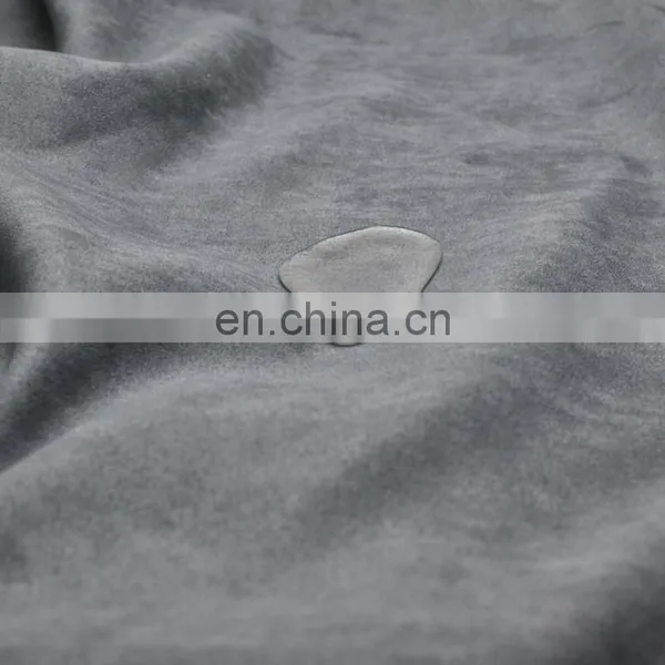 China Factory Price 100% Polyester Microfiber Upholstery Suede Waterproof Fabric for Sofa/ Home Textile photo-2
