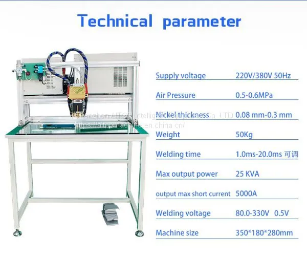 5000A/8000A DC Pneumatic Manual Spot Welding Machine for Battery Pack Assembly photo-2