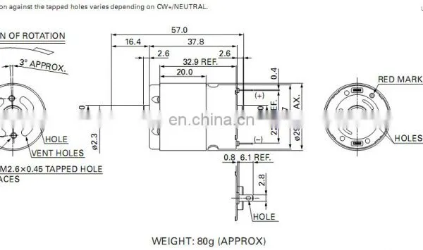 12V or 20V Printer dc Motor for Machine RS-380385H photo-6
