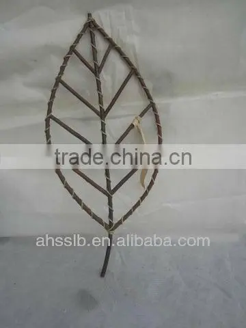 2013 Leaves-shaped Woven Willow Wicker Home Garden Office Decoration photo-2