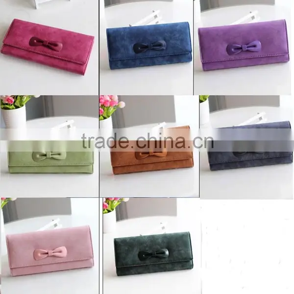 Fashional Trendy and Popular Pu Leather Butterfly Bow Wallet Purse Cartera Para Dama de Calidad Carteira photo-3