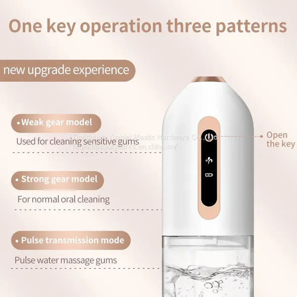 Popular Beauty Device Custom Logo USB Rechargeable Mini Travel Portable Jet Electronic Oral Water Flosser photo-2