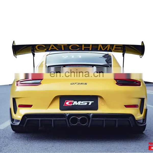 Brand New CMST Design Carbon Fiber Front Lip Side Skirt Rear Diffuser Rear Fender Vent for Porsche Carrare 911 991 GT3 photo-5