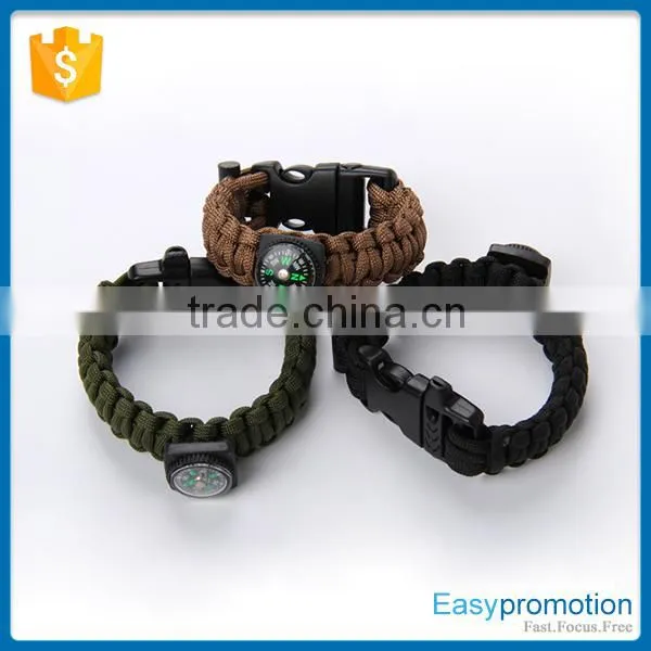 Top Quality Handmade Paracord Survival Bracelet/survival Bracelet Print Logo Wholesale photo-4