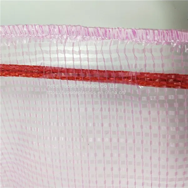 PP PE Pink Color Plastic Tubular Leno Mesh Bag Onion Potato Package Mesh Bag for Mexico photo-4