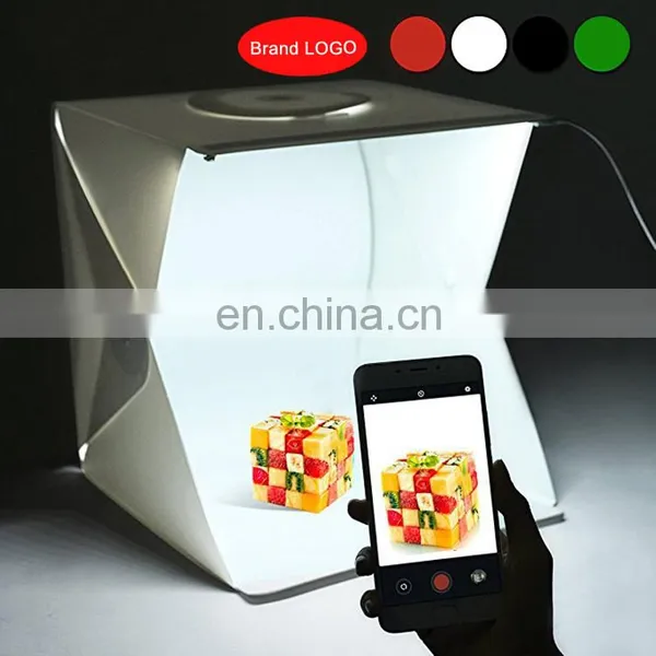 New Product Ideas 2022 Mini Portable KSW 30cm Folding LED Light Box Table Top Product Photography Photo Studio Box photo-2