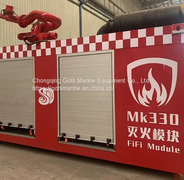 CCS Approved 1800m3/h Movable Containerized Fire Fighting FIFI System photo-3