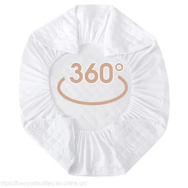 Ultrasonic Microfiber Polyester Filling Padding Mattress Bed Protector Pad Cover