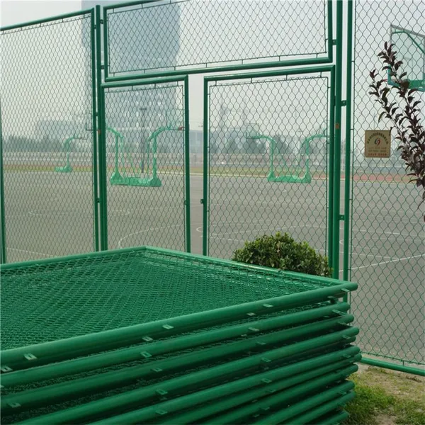 Pvc Coated Galvanized Football Fence Baseball Chain Link Fence photo-5