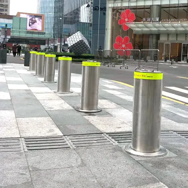 UPARK Road Security Home Street Removable Stainless Steel Bollard Anti-crash Manual Bollard photo-3
