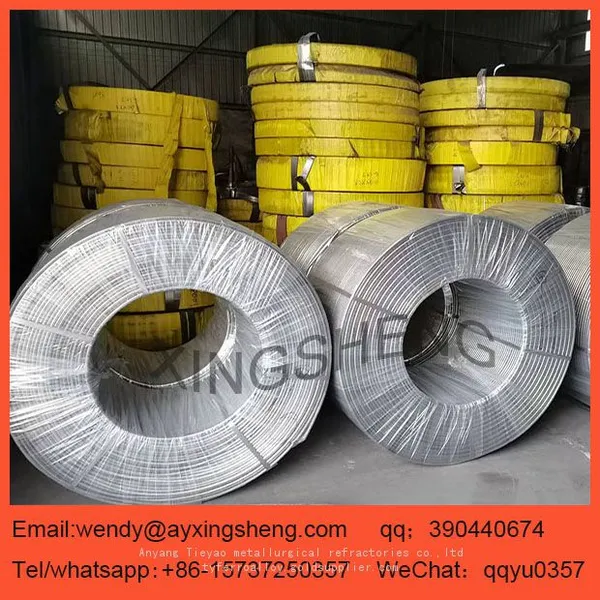 Ferro Silicon Calcium Cored Wire 13mm/ CaSiFe Wire Si55% Ca30 /CaSi Cored Wire photo-5