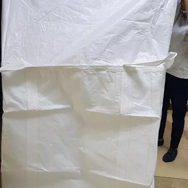 1 Ton Jumbo Bags Fibc Big Bulk Bag Top Cross Packing White Color Food Grade Flat Bottom 1500kg 1000kg Ton Bag photo-4