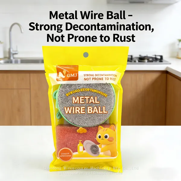 Stainless Steel Scourer Non-Scratch Steel Wire Ball photo-3