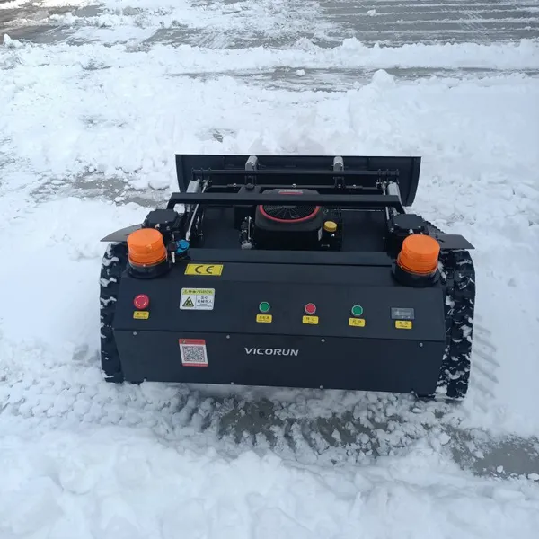 Industrial Agriculture Gasoline Powered Single Cylinder RC Mower VTLM800 Snow Plow Working 60 Adjustable Mowing Height photo-2