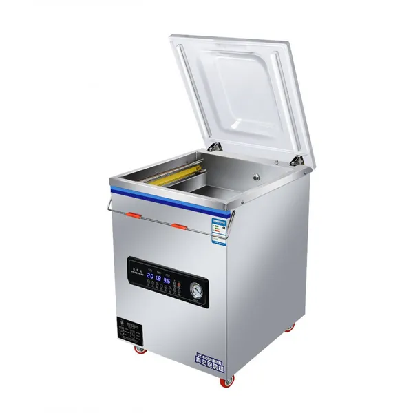 Commercial Automatic Vacuum Sealing Machine for Wet and Dry Foods Chicken Duck Vegetables Meat Pork Packaging Machine photo-5
