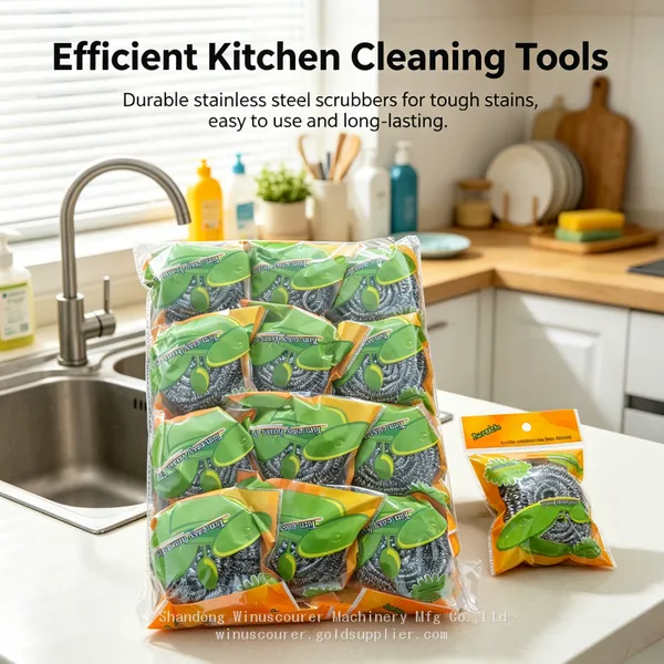 Individually Sealed Steel Scrubber Balls Sanitary Portable Outdoor Camping Cleaner photo-3