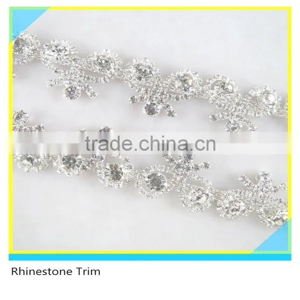 Fabulous 888 Crystal Rhinestone Bead Bracelet Trim Gold Plated Cup Chain photo-4