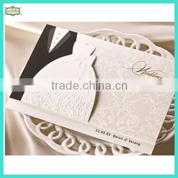 2014 High Quality Handmade Wedding Invitation Card Printing