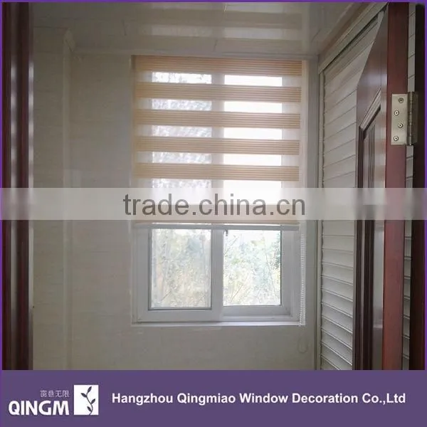 Kitchen Use 100% Polyester Material Double Layer Window Blinds photo-2