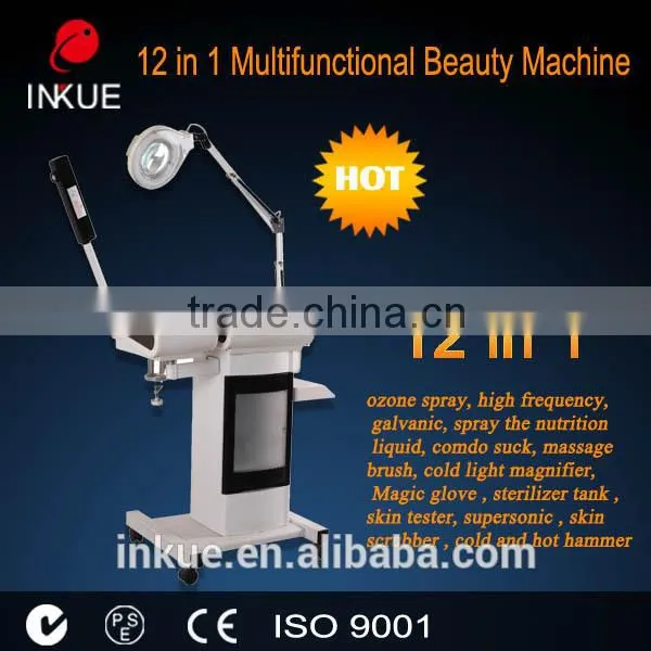 BU-1201B 12 in 1 Multifunction Beauty Parlour Facial Skin Care Machine