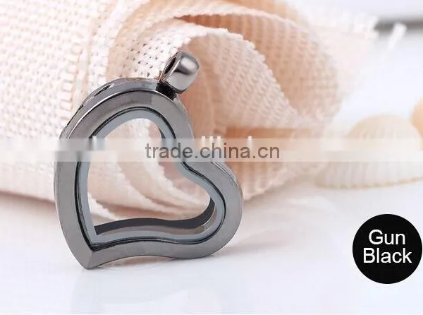 Smooth Heart Various Locket Yiwu Jewelry Manufacturer Fashion Jewelry With Full Crystal Rhinestone photo-4