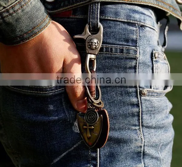 2015 Yiwu Factory Direct Sale Custom Leather Keychains Promotional Gift photo-2