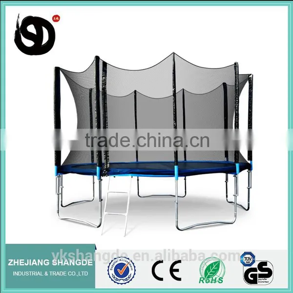 15ft Big Heavy Duty Amusement Trampolines With High Quality With Round Fitness Mats and Child Safety Net photo-3