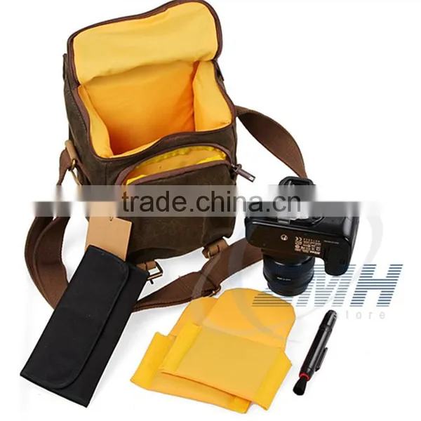 High-grade and Soft Bag Canvas Material Digital Sling Camera Bag photo-6