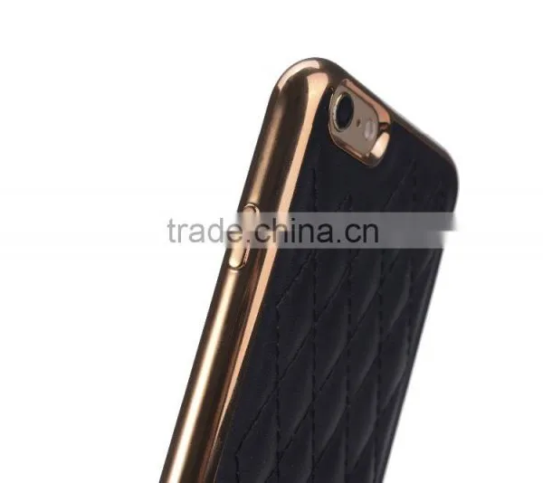 Factory Supply Soft TPU Golden Electroplating Back Cover for Iphone6s photo-3