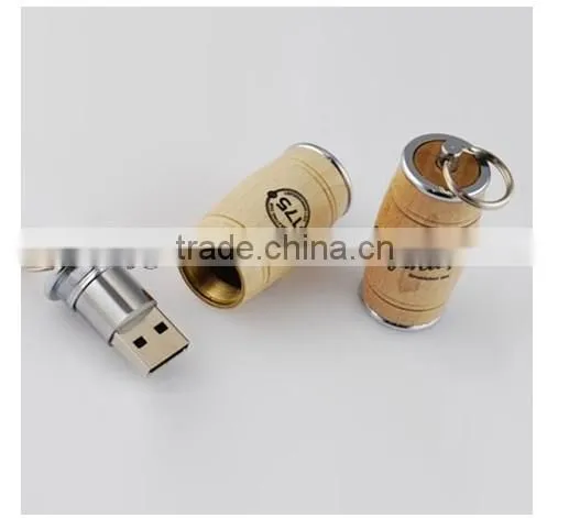Small Cute Advertising Wooden Memory Stick With Free Logo