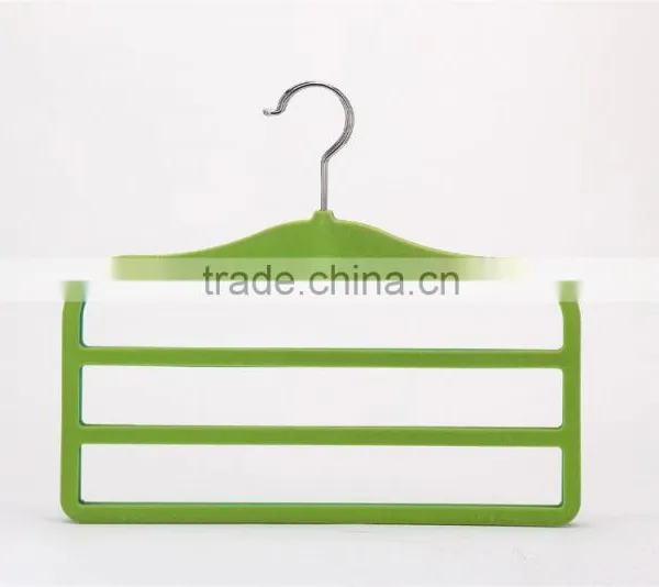 Velvet Trouser Hanger Simple Slim-Line Flocked Pants Hanger in photo-2