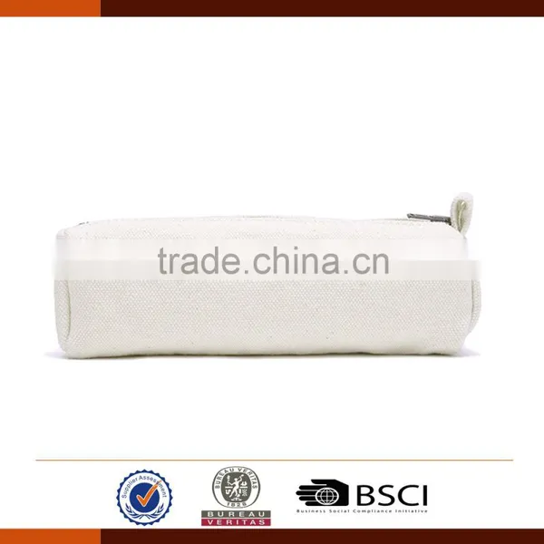 Custom White Canvas Pencil Case for Students photo-2