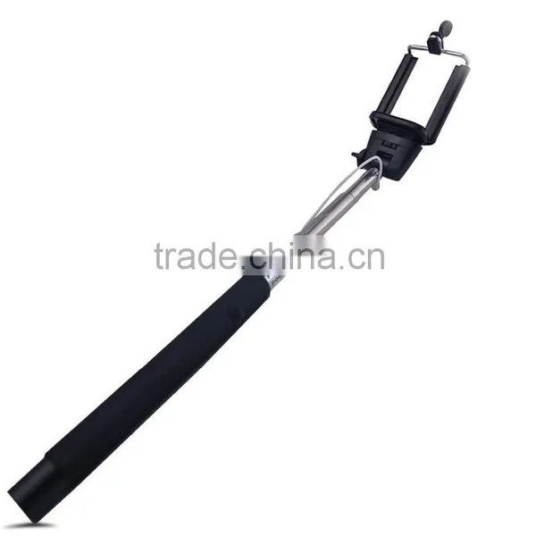 Extendable Wired Self Selfie Stick Handheld Monopod+Clip Holder Camera Remote Controller for IPhone Samsung photo-3