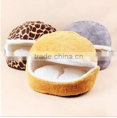 Populer Hamburger Style Shell Nest Windproof Waterproof Removable Pet Cat Bed House Thermal Hiding photo-4