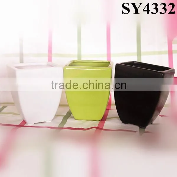 Hotsale Silver Round Ceramic Indoor Flower Pot Wholesale photo-5