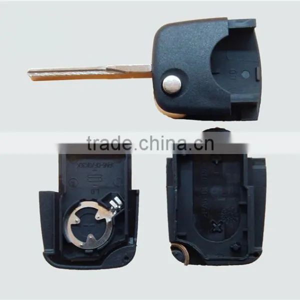 Uncut Folding 2 Boottons Keyless Entry Remote Flip Folding Car Key Shell For AudiA4 A6 A8 Key Shell photo-5