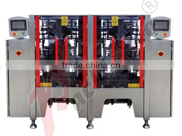 High Speed Twin VFFS-500-2 Vertical Form Fill and Seal Packaging Machine for Granule, Powder, Liquid Products