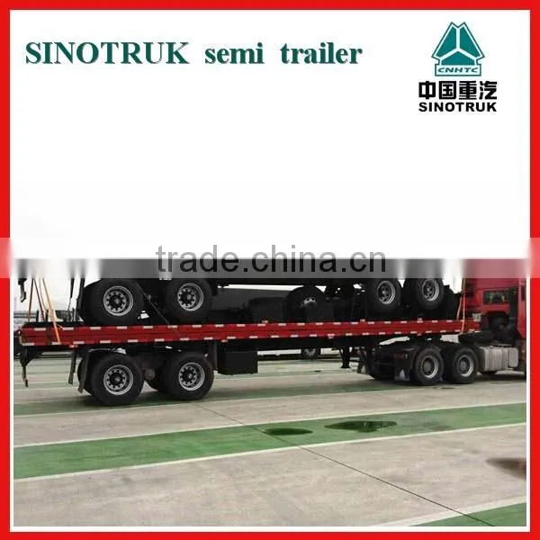 2016 Hot Sale China Factory 20 ft 40 ft 3axle Container Flatbed Semi Trailer for Sale photo-4