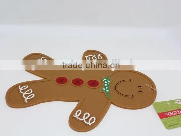 Snowman Shape Heat Resistant Silicone Trivet and Pot Holder photo-2