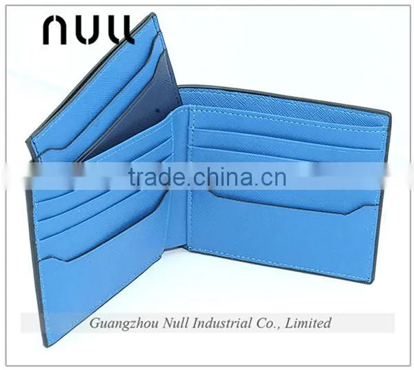 Big Capacity Factory Blue Color Leather Magic Wallet for Men photo-2