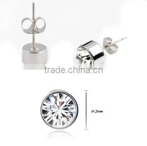 Zircon Stud Gemstone Earrings Quality Choice photo-2