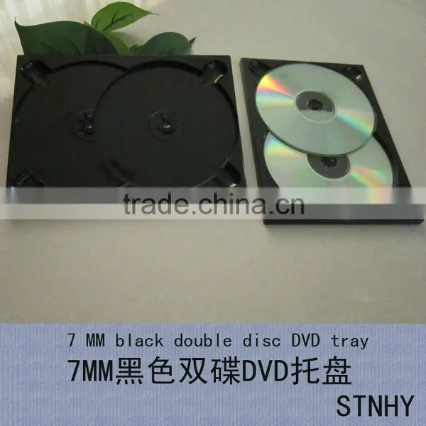 7mm Black Double-sided DVD Tray