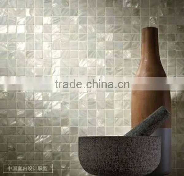 300*300mm Brick Tile Chinese Frshwater Shell Mosaic for Wall Decor photo-2