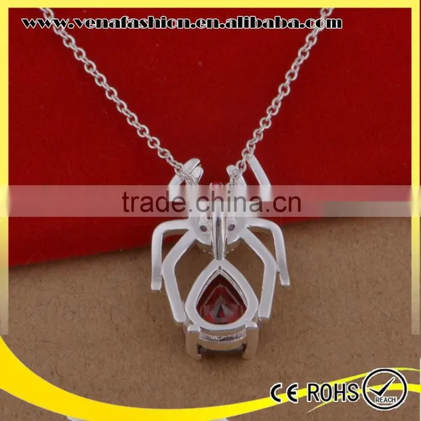 Necklace Silver Spider Pattern Big Pure Silver Chain Necklace photo-4