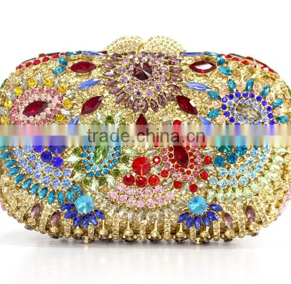 Top One OEM Design Envelope Clutch Bag for Party Women's Clutch Purse Crystal Evening Clutch Bag photo-4