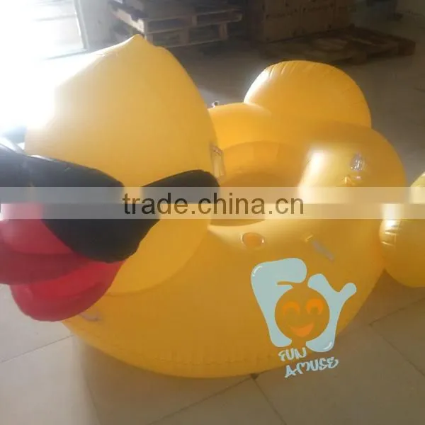 2017 Factory Price Giant Duck With Glasses Animal Pool Float photo-4