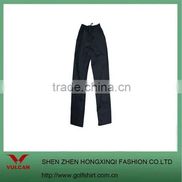 Wholesale Polyester Cotton French Terry Casual Knit Plain Long Pants With Drop Crotch for Unisex