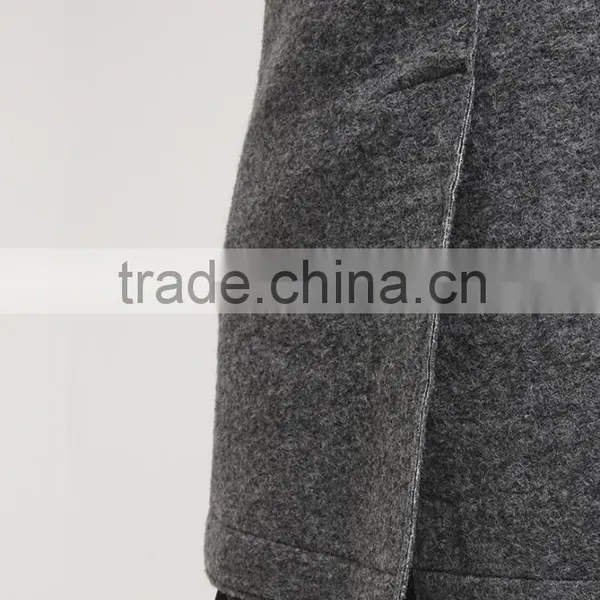 China Factory Custom Designer Winter Men's Wool Coats photo-2