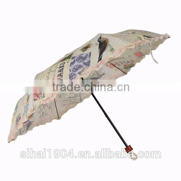 Fashional Folding Lace Umbrella photo-3