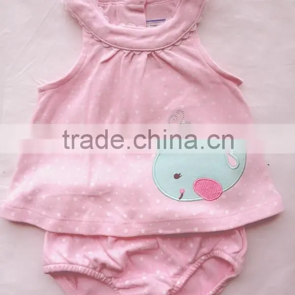 Baby Girls Summer 2PCS Set Sleeveless Top and Short Pants photo-2